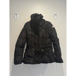 Moncler Women’s Down Jacket Black/Navy Size 1